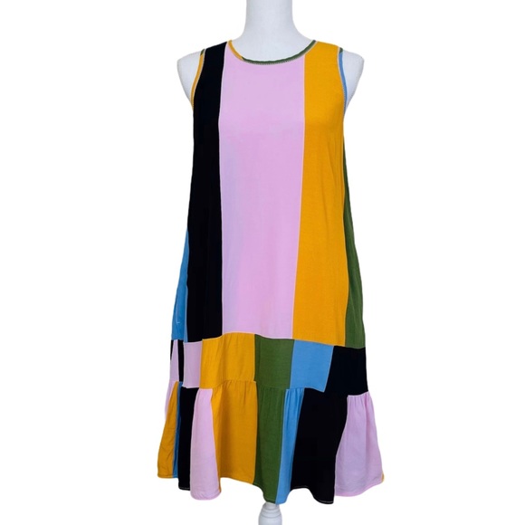 Dolan Audra Colorblock Crepe Mini Dress - Picture 2 of 13